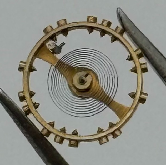 GSW 60 66 Balance Wheel Complete And Spring 5½’’’ 1068 Watch Movement Parts NOS