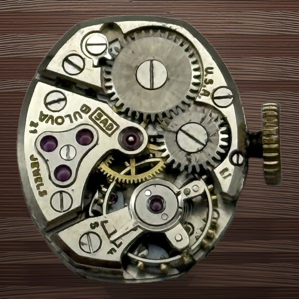 Bulova 5AD Watch Movement - Ladies - Running - For Parts / Repair - 13mm