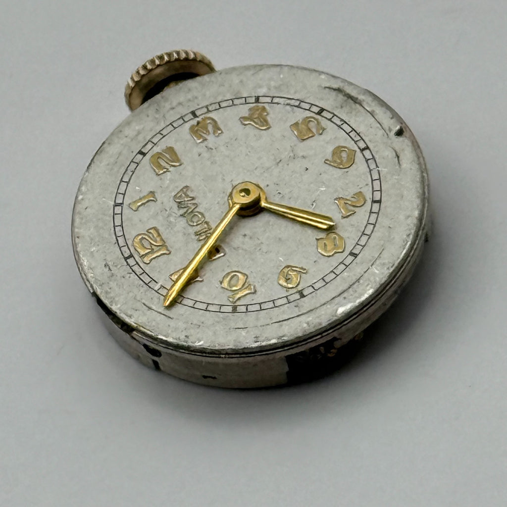 Bulova 7AM Watch Movement Running Swiss 17Jewels Manual Wind Parts Repair 17.1mm