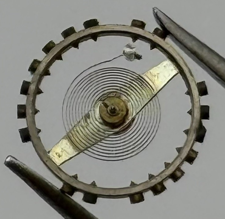 FHF 60 Balance Wheel Complete And Spring 6¾-8’’’ 200 M Watch Movement Parts NOS