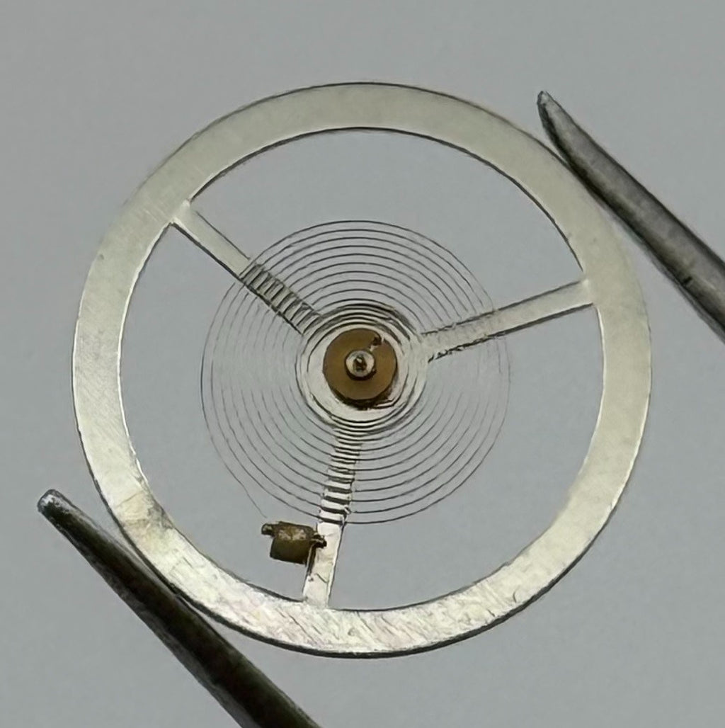 E.S. 50 Balance Wheel Complete And Spring 12’’’ Renata 1400 Watch Movement Parts