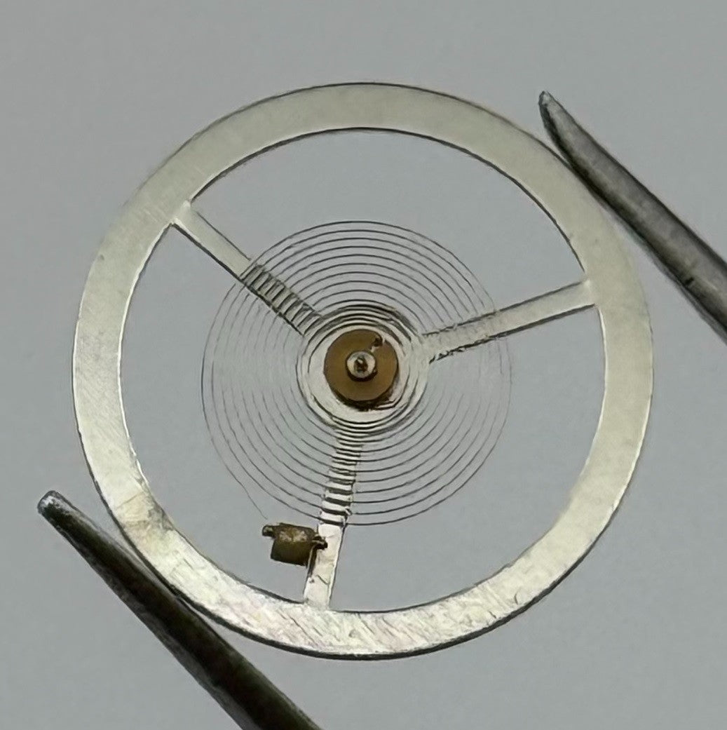 E.S. 50 Balance Wheel Complete And Spring 12’’’ Renata 1400 Watch Movement Parts