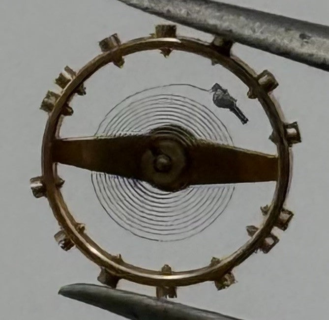 AS 655 Balance Wheel Complete And Spring Pour Watch Movement Parts Vintage NOS