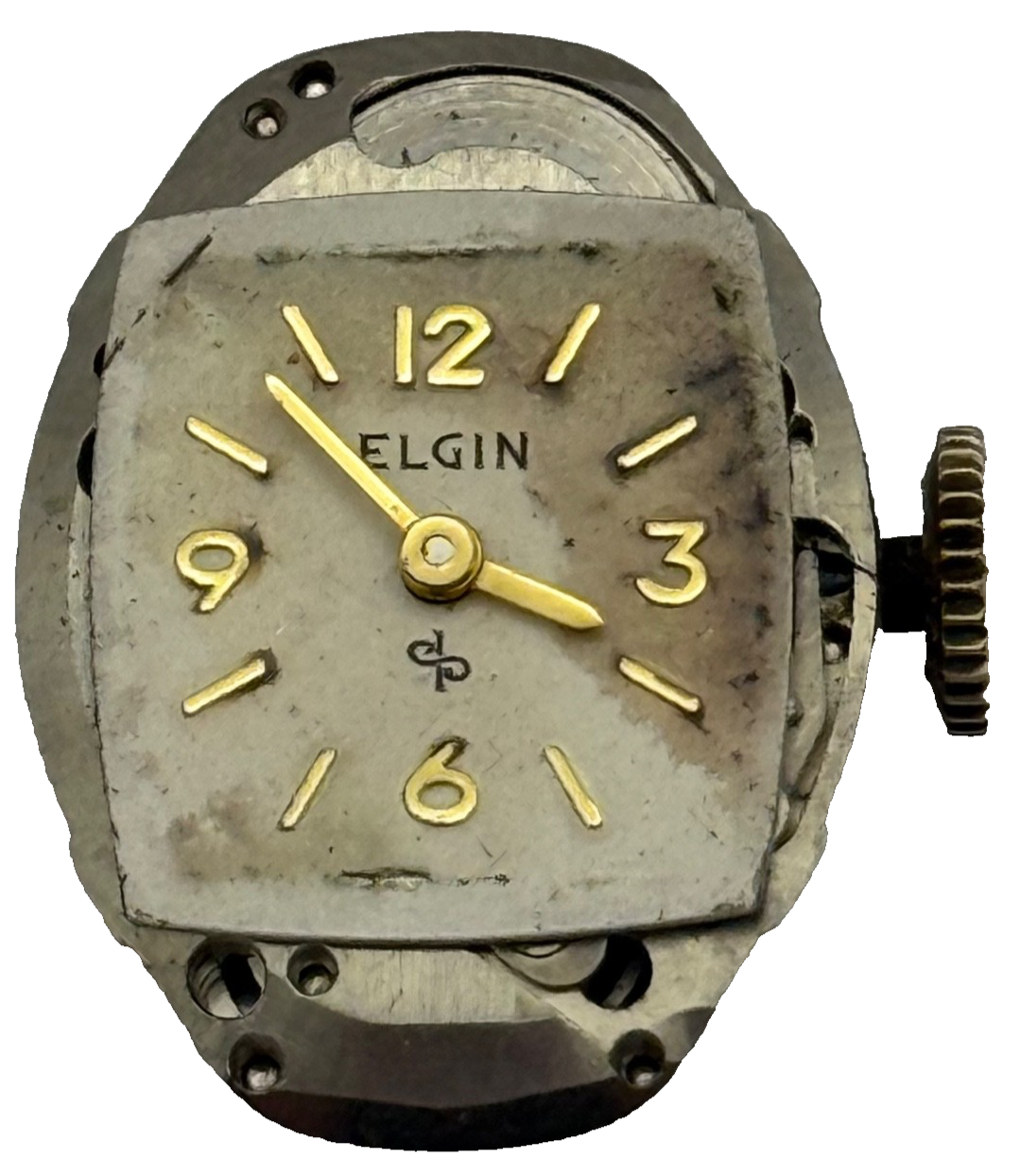 Elgin 662 Watch Movement - 17 Jewels USA American - For Parts / Repair - 14.3mm
