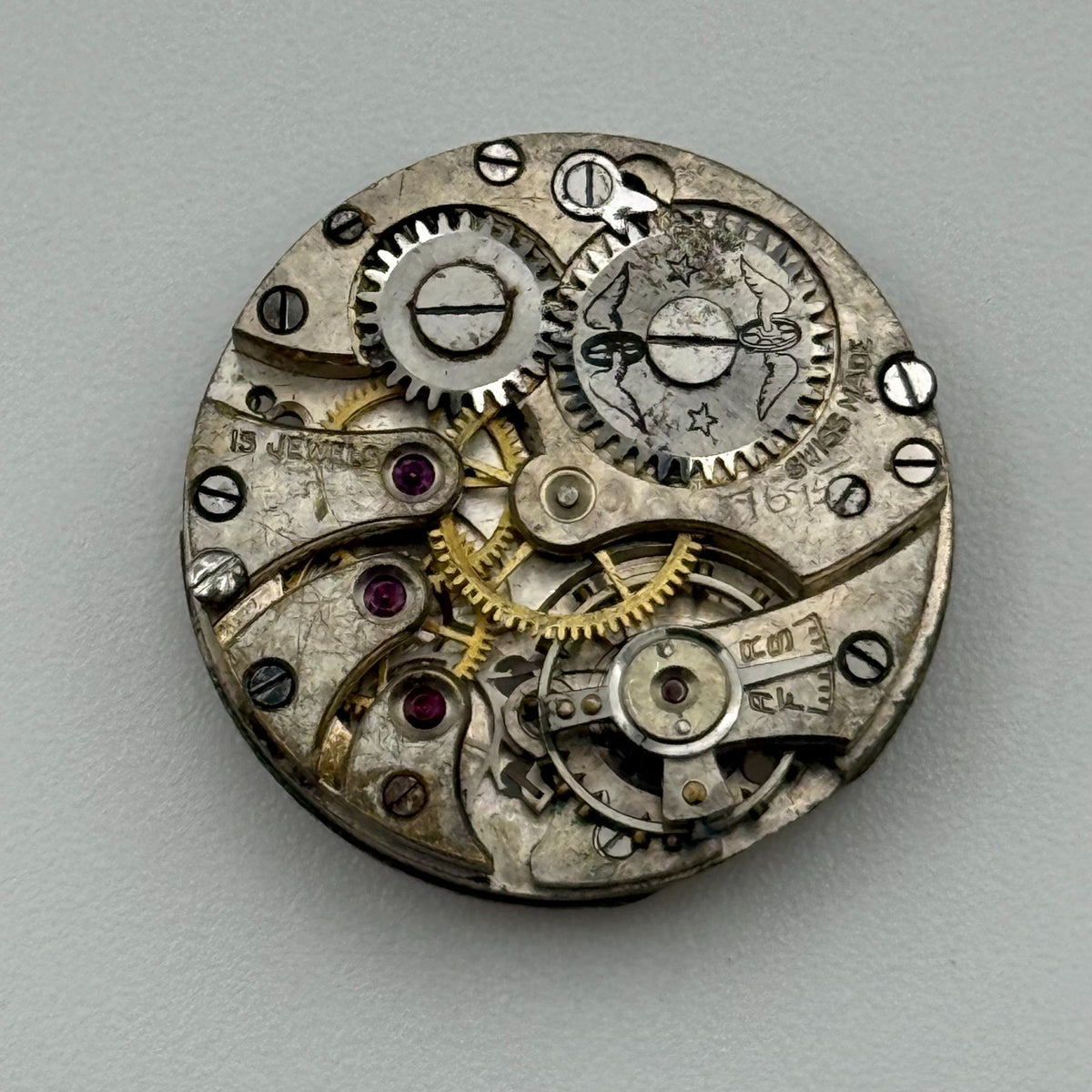 AS 574 Rotary Watch Movement - For Parts / Repair