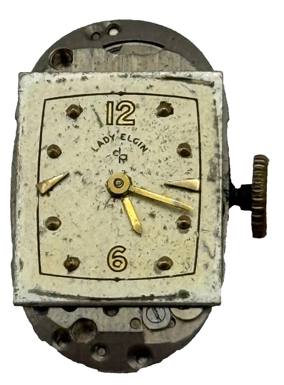 Lady Elgin Grade 535 Model 2 Watch Movement 1948 American Parts Repair 21/0s 