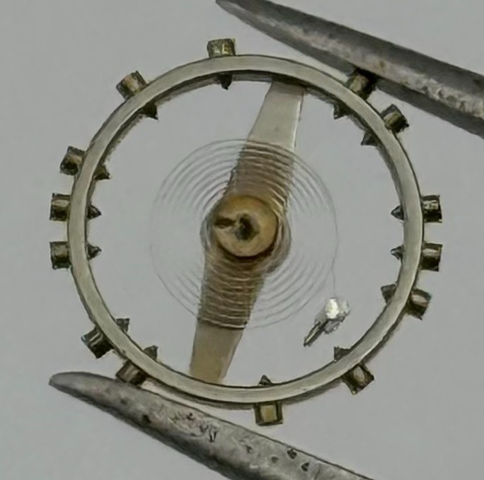 FEF 270 Balance Wheel Complete And Spring 5¼’’’ 173 M Watch Movement Parts NOS