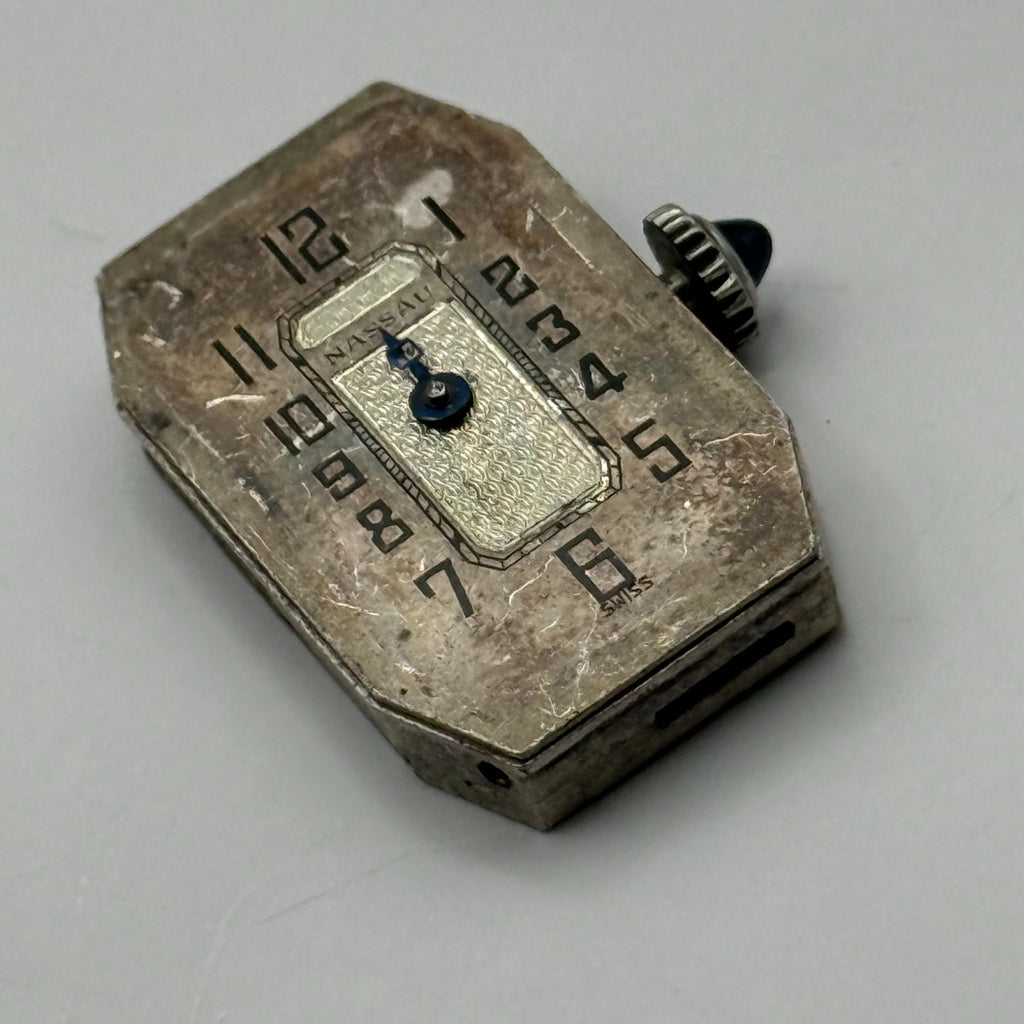 Didisheim-Nassay 227 Watch Movement Cabochon Crown Nassau 6J Swiss Parts 14.8mm