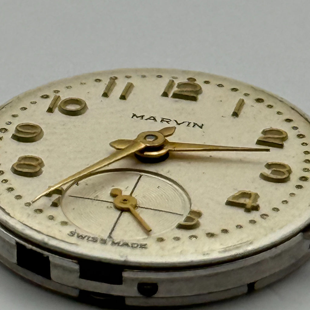 Marvin 320 Watch Movement 17 Jewels 3 ADJS Swiss Manual Wind Parts Repair 19.7mm