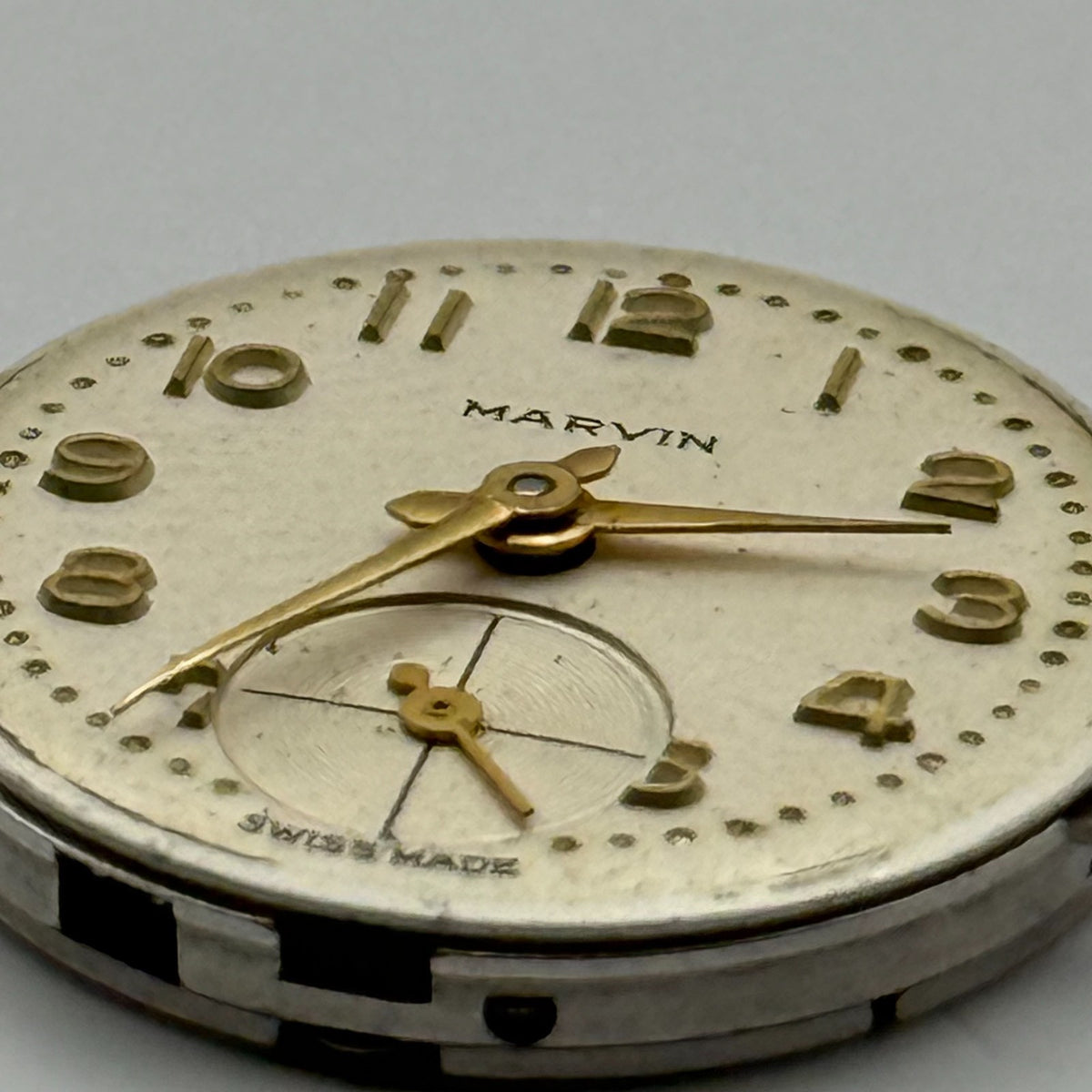 Marvin 320 Watch Movement 17 Jewels 3 ADJS Swiss Manual Wind Parts Repair 19.7mm