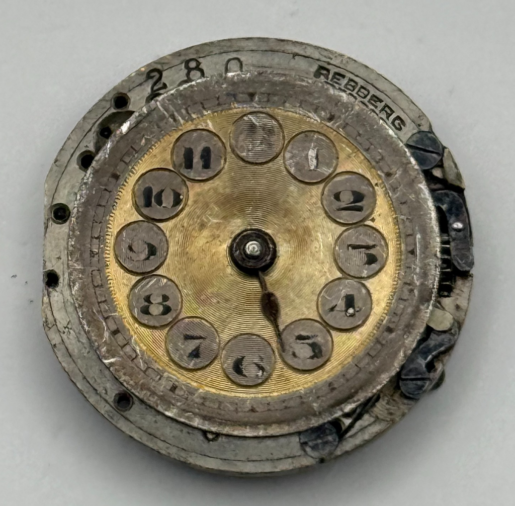 Rolex Rebberg Watch Movement - 15 Jewels - For Parts / Repair - 20.9mm