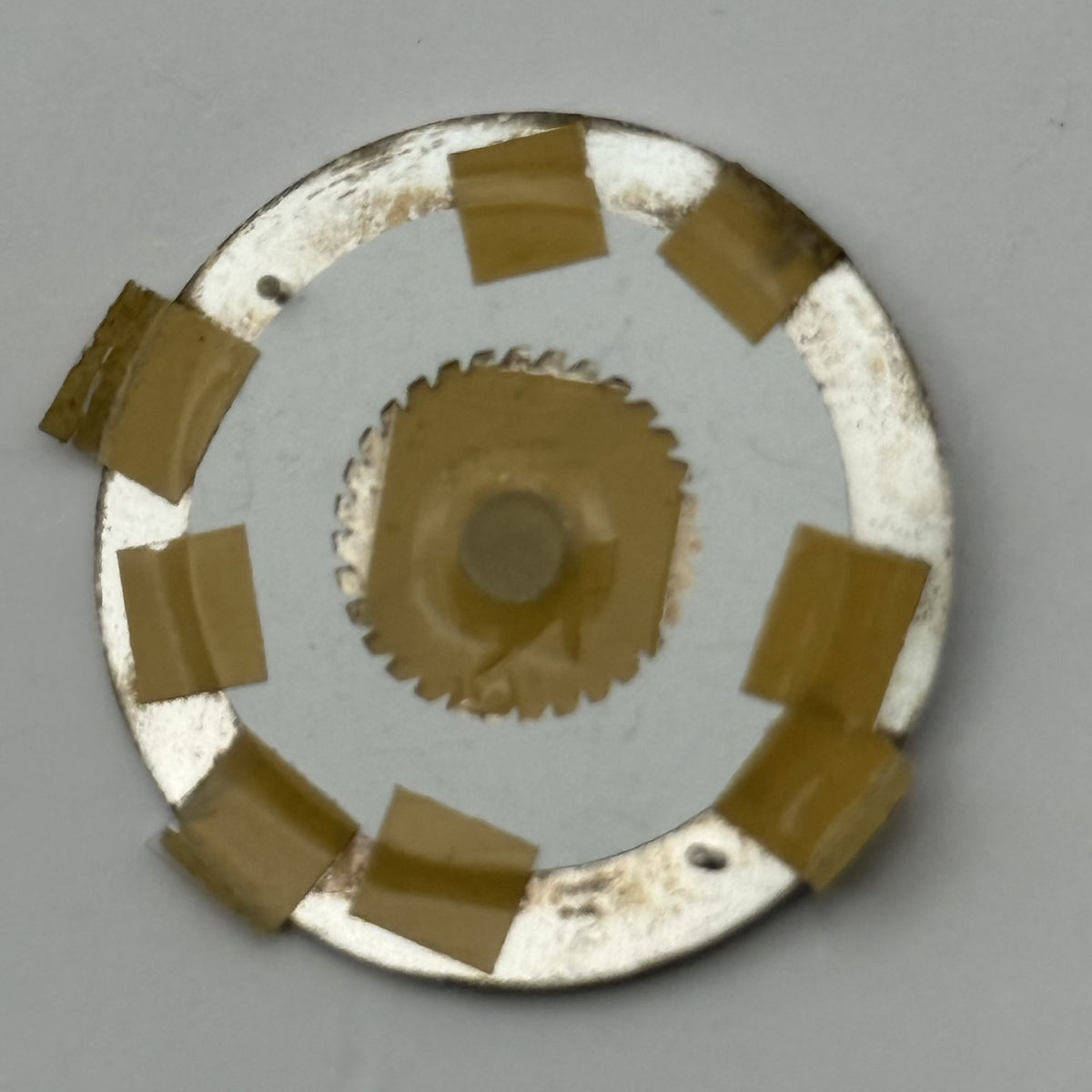 Seiko 7N20-6161 Watch Dial White Japan Vintage Spare Parts Repair 26.4mm