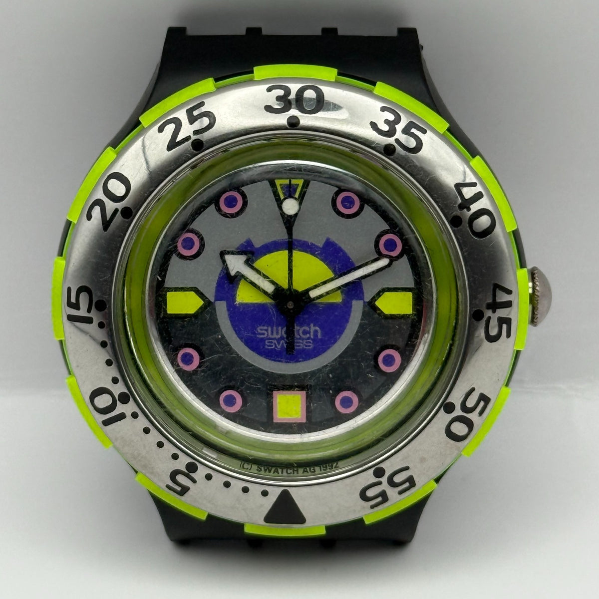 Vintage Swatch Scuba 200 Watch SDB103 Bombola 1992 ETA Quartz Swiss 40mm Parts 