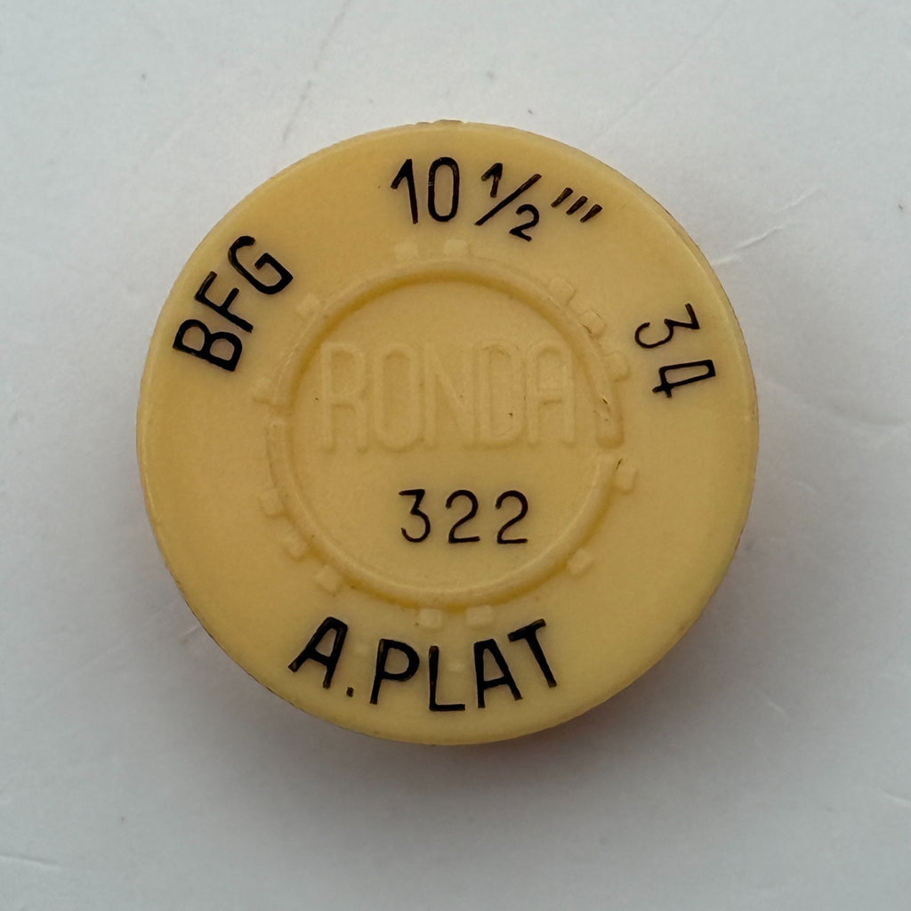 BFG 34 Balance Wheel Complete And Spring 10½’’’ 322 Watch Movement Parts NOS