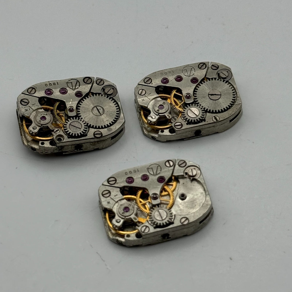 Zaria Luch 1800 Watch Movement Soviet USSR Ladies x 3 Pieces Parts Repair 14mm