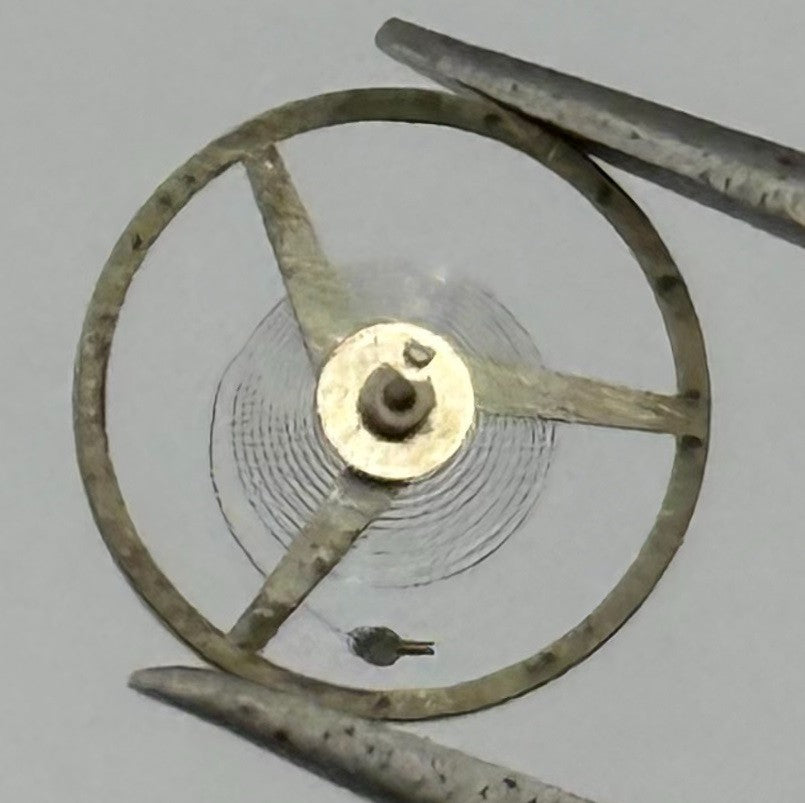 FEF 371 Balance Wheel Complete And Spring 6 3/4- 8''' 1572 Watch Movement Parts