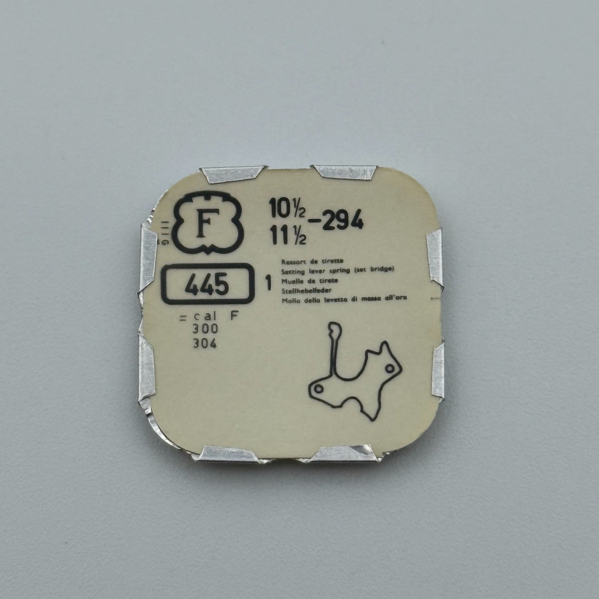 Felsa 294 Setting Lever Spring - 10 1/2-11 1/2 - 445 - NOS - Watch Parts
