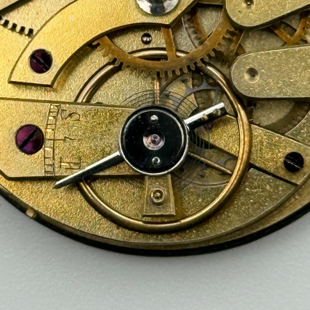 Cylinder Pocket Watch Movement - Unidentified - Antique Parts / Repair - 37.3mm