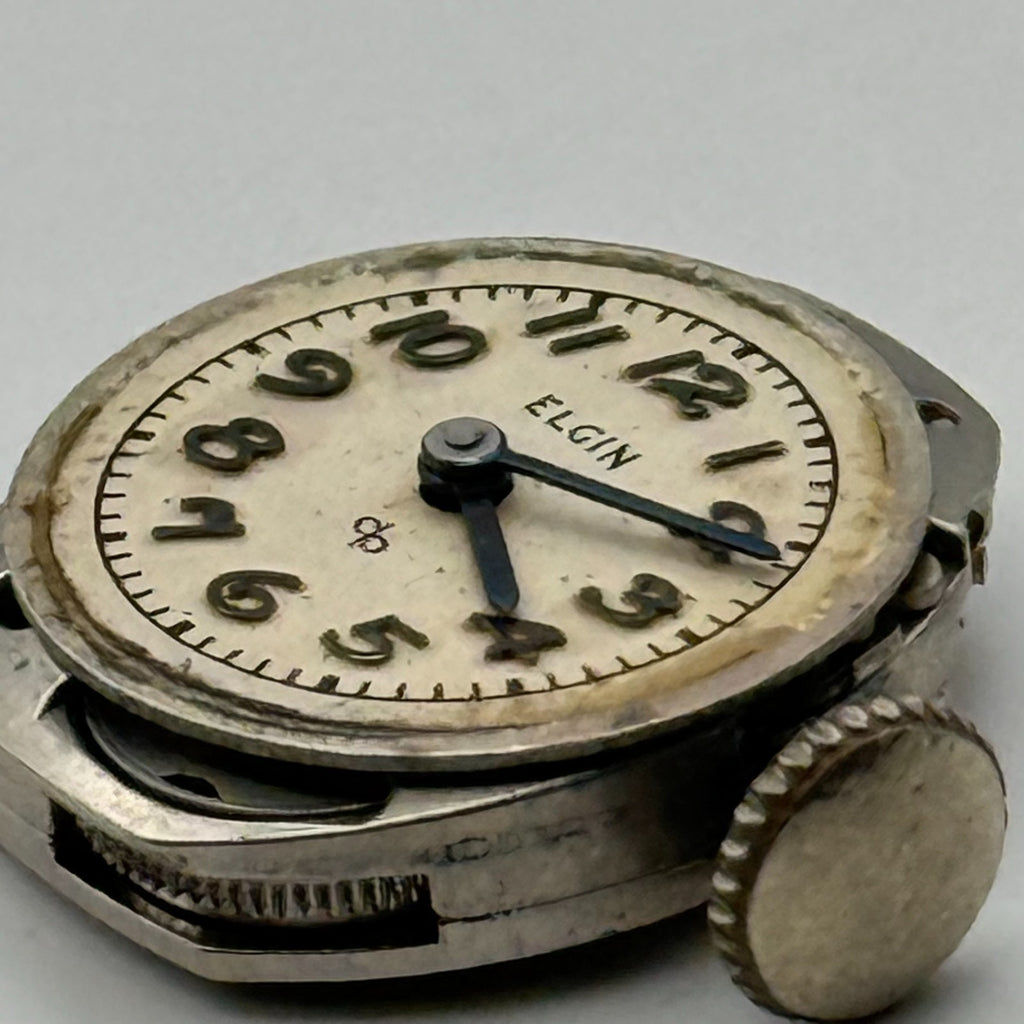 Elgin 702 Watch Movement 17 Jewels American Manual Wind Parts Repair 13.2mm