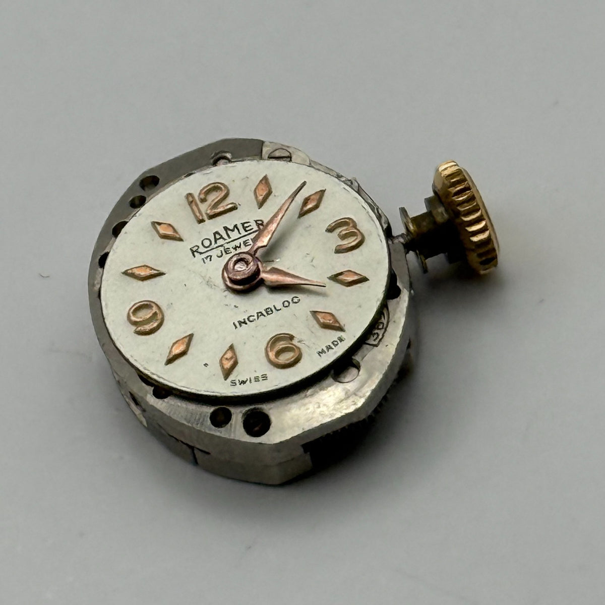 MST 389 Watch Movement Running Roamer 17 Jewels Manual Wind Parts Repair 13.1mm