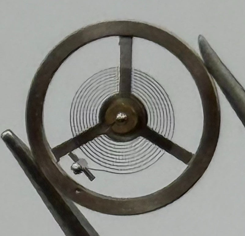EB 1297 Balance Wheel Complete And Spring 5¼’’’ 201 Watch Movement Parts NOS