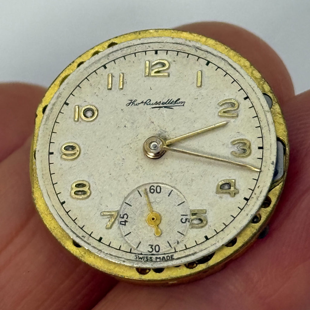 Thomas Russell & Son Watch Movement - Sub Second - For Parts / Repair - 23.2mm