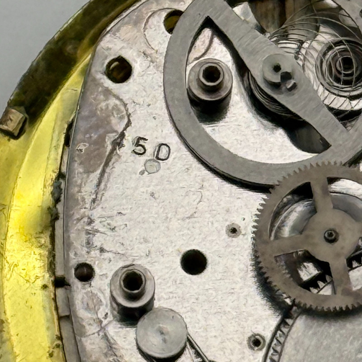 Timex 450 Watch Movement 1976 Dial Great Britain Vintage Parts Repair 20.7mm