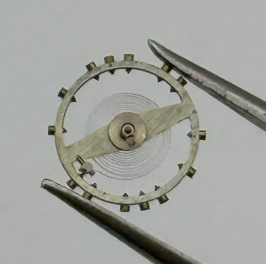 Felsa 4020 Inca Balance Wheel Complete And Spring 1052 Watch Movement Parts NOS