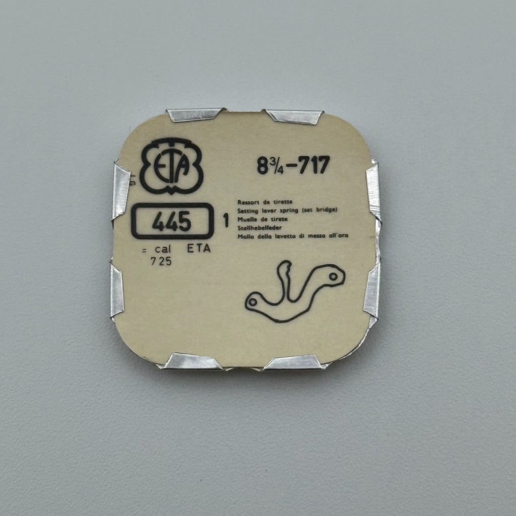 ETA 717 Setting Lever Spring - 8 3/4 - 445 - New Old Stock - Watch Parts