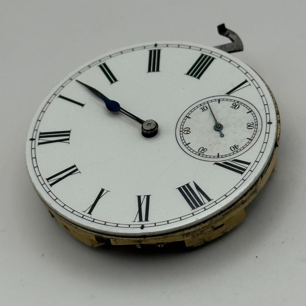Longines Pocket Watch Movement Antique Hunter Sub Seconds Parts Repair 40.1mm