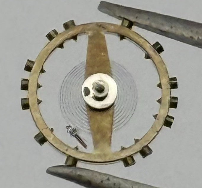 ETA 1185 Balance Wheel Complete And Spring Watch Movement Parts Vintage NOS