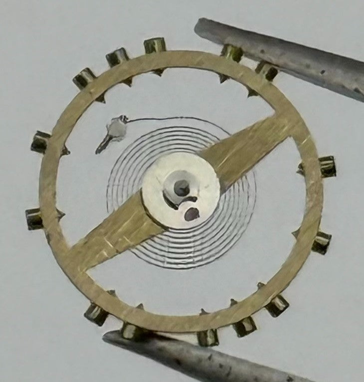FHF 80 190 Balance Wheel Complete And Spring Renata 204 Watch Movement Parts NOS