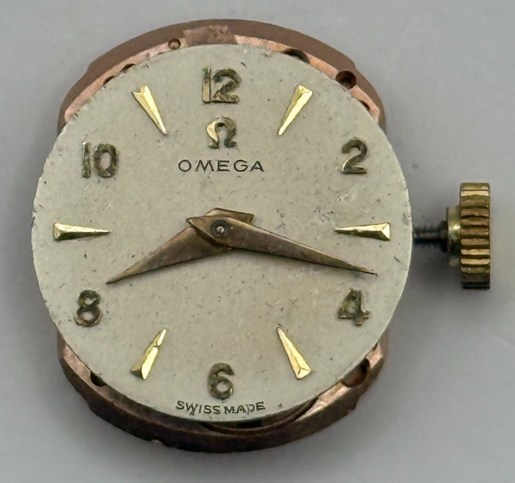 Omega 244 Watch Movement - Ladies 17 Jewels - For Parts / Repair - 17.9mm