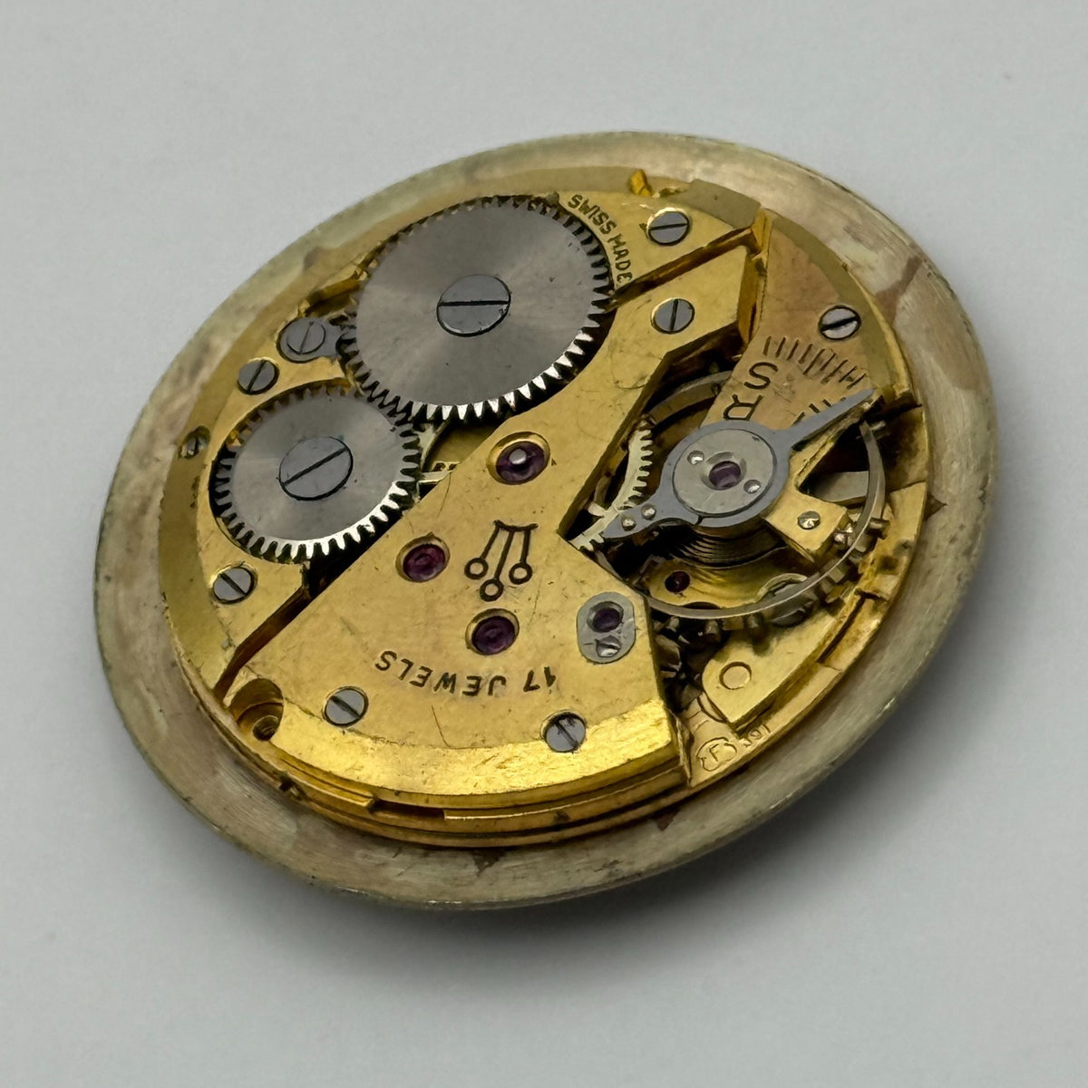 Felsa 391 Watch Movement - Horus 17 Jewels - For Parts / Repair - 26.8mm