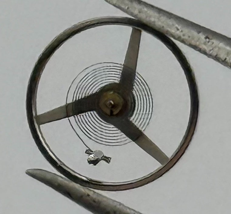 ETA 2487 Balance Wheel Complete And Spring Renata 1269 Watch Movement Parts NOS