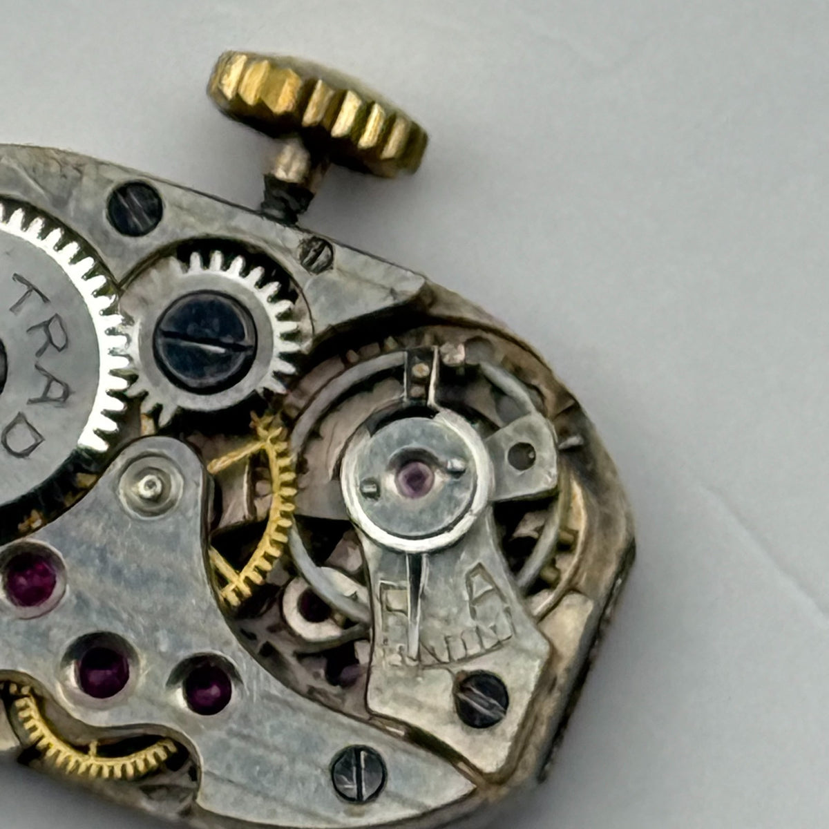 Strad Watch Movement 15 Jewels Swiss Manual Wind Vintage Parts Repair 12.6mm