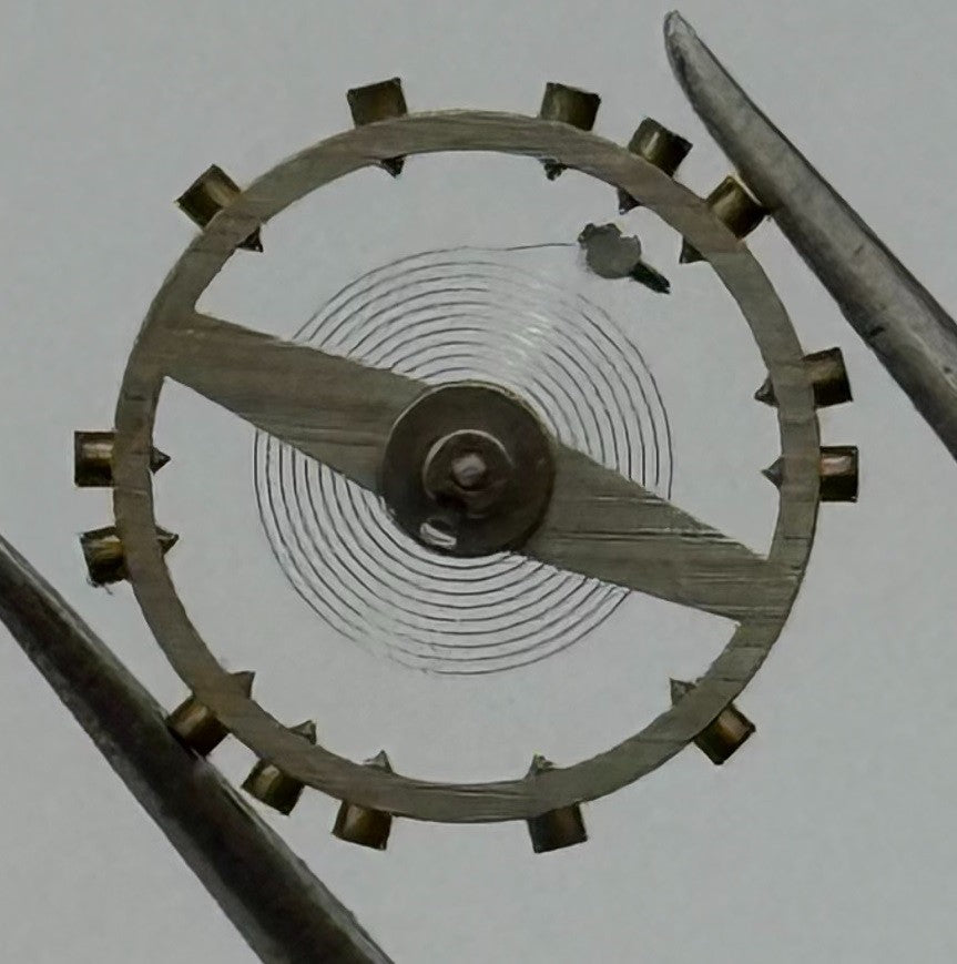 NFT 38 Balance Wheel Complete And Spring Progress Watch Movement Parts NOS