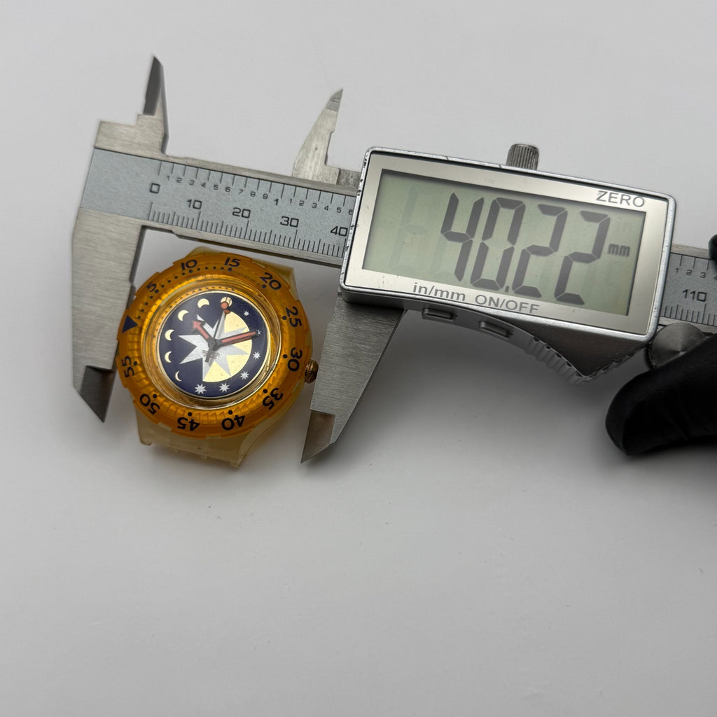Vintage Swatch Scuba Watch SDK112 Golden Island 1992 ETA Quartz Swiss 40mm Parts