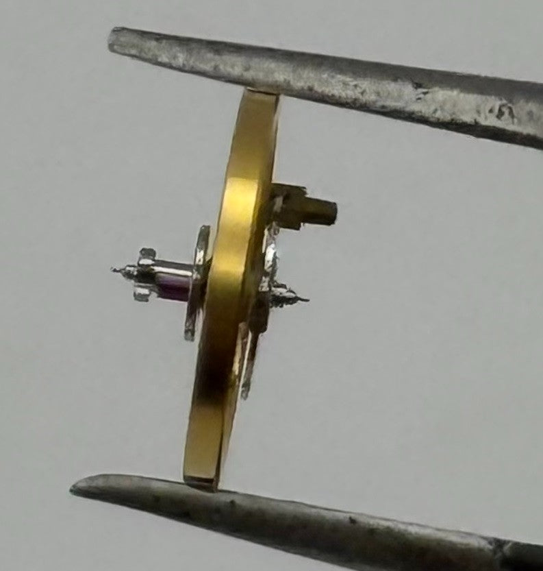 Ebosa 86 87 Balance Wheel Complete And Spring 8¾’’’ 3725 /2 Watch Movement Parts