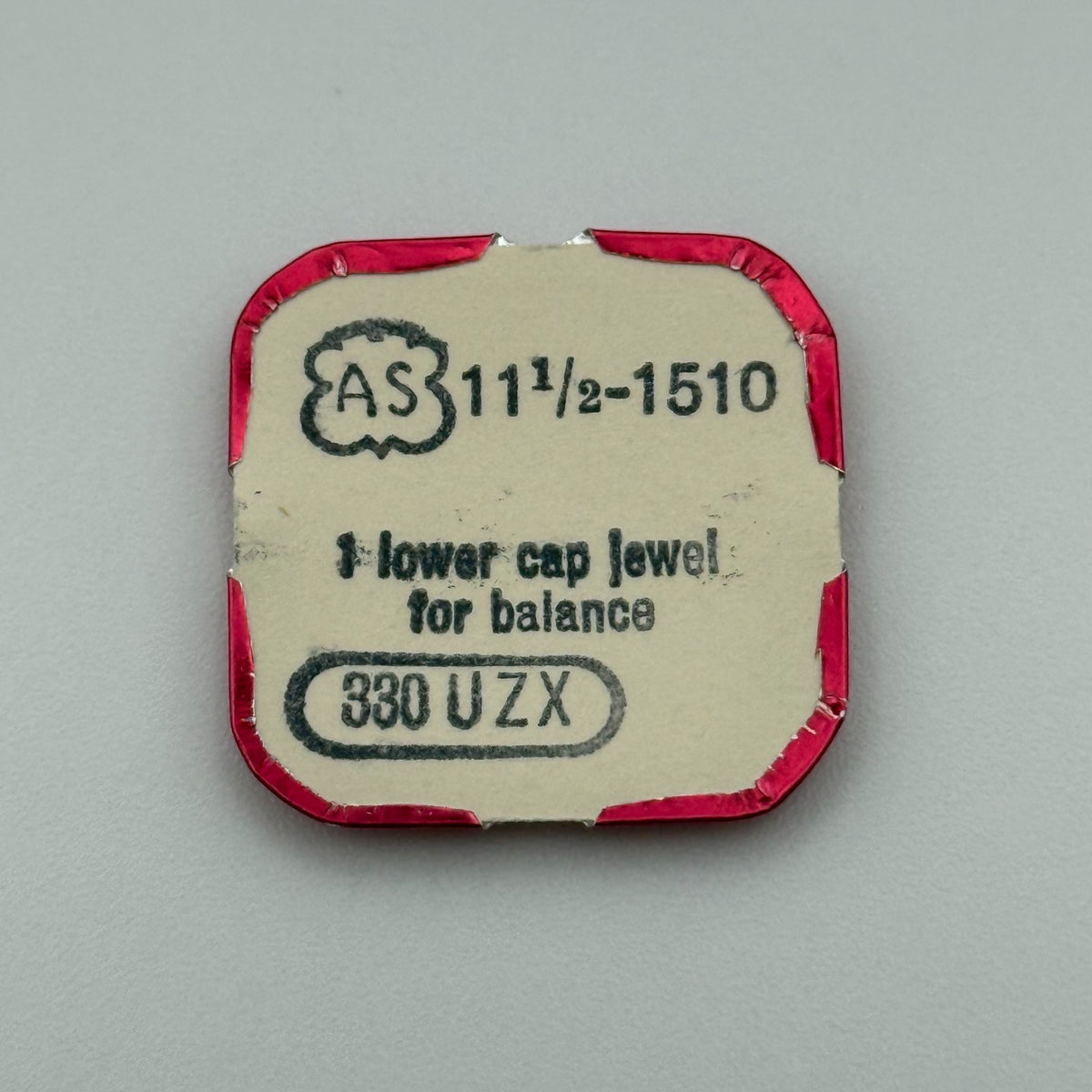 AS 1510 Lower Cap Jewel - 11 1/2 - 330 UZX - New Old Stock - Watch Parts