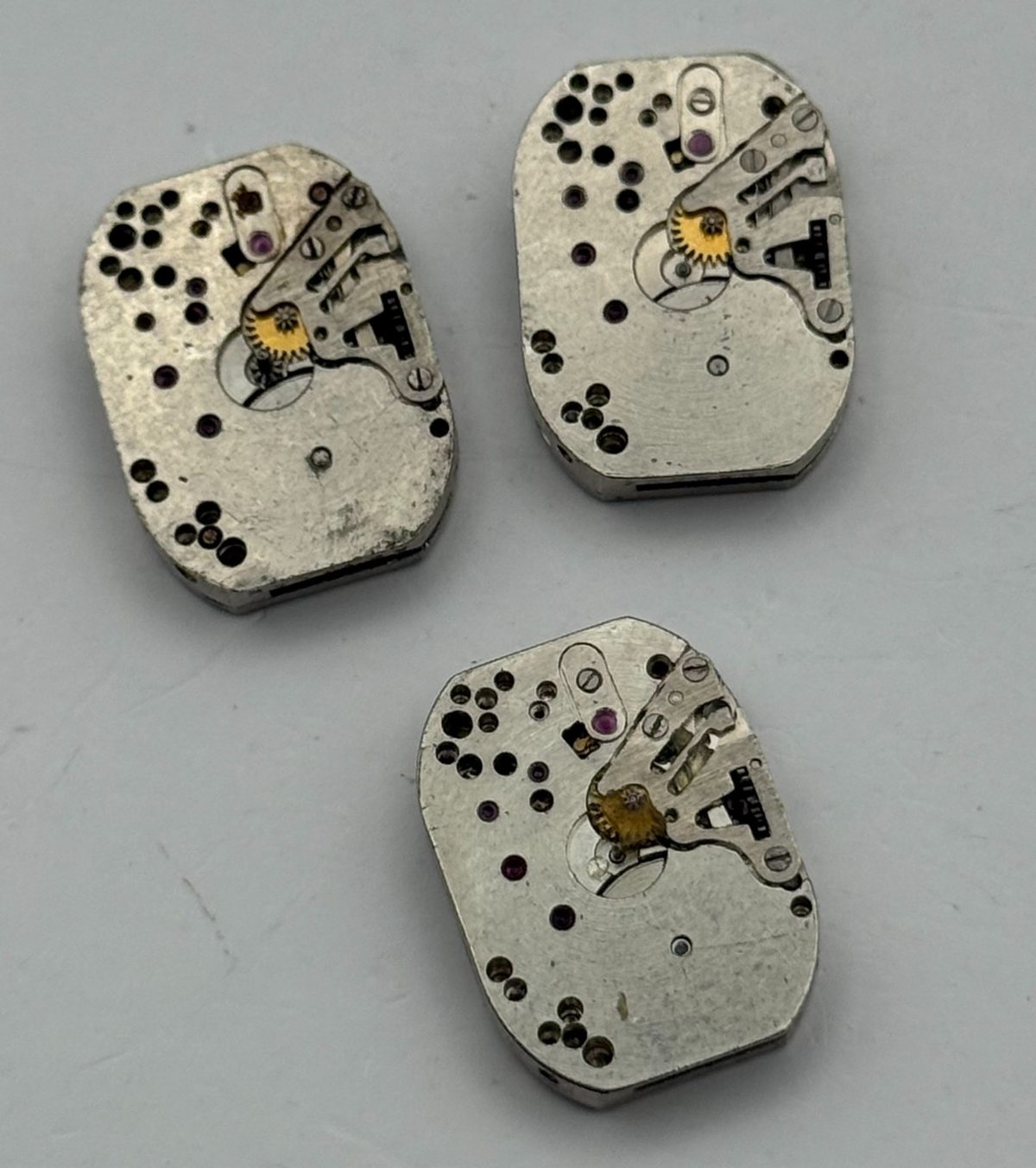 Zaria Luch 1800 Watch Movement Soviet USSR Ladies x 3 Pieces Parts Repair 14mm