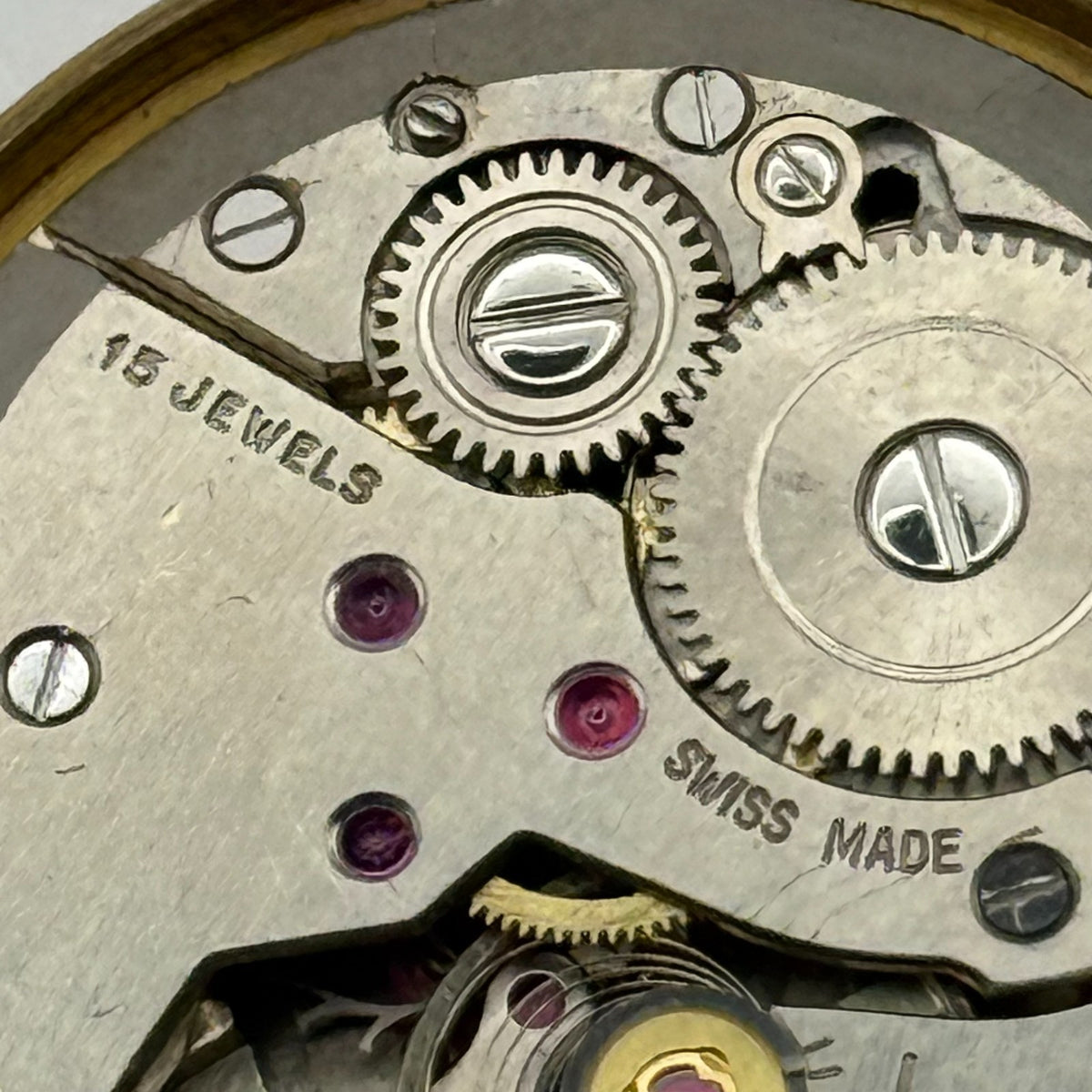 AS 1538 1539 Watch Movement A. Schild Avia Swiss 15Jewels Manual Wind Parts 26mm