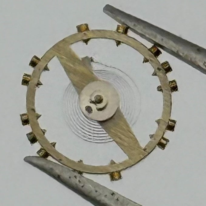 FHF 60 Balance Wheel Complete And Spring 6¾-8’’’ 200 M Watch Movement Parts NOS