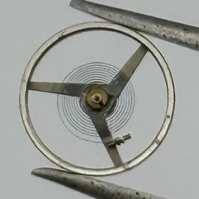 ETA 2487 Balance Wheel Complete And Spring Renata 1269 Watch Movement Parts NOS
