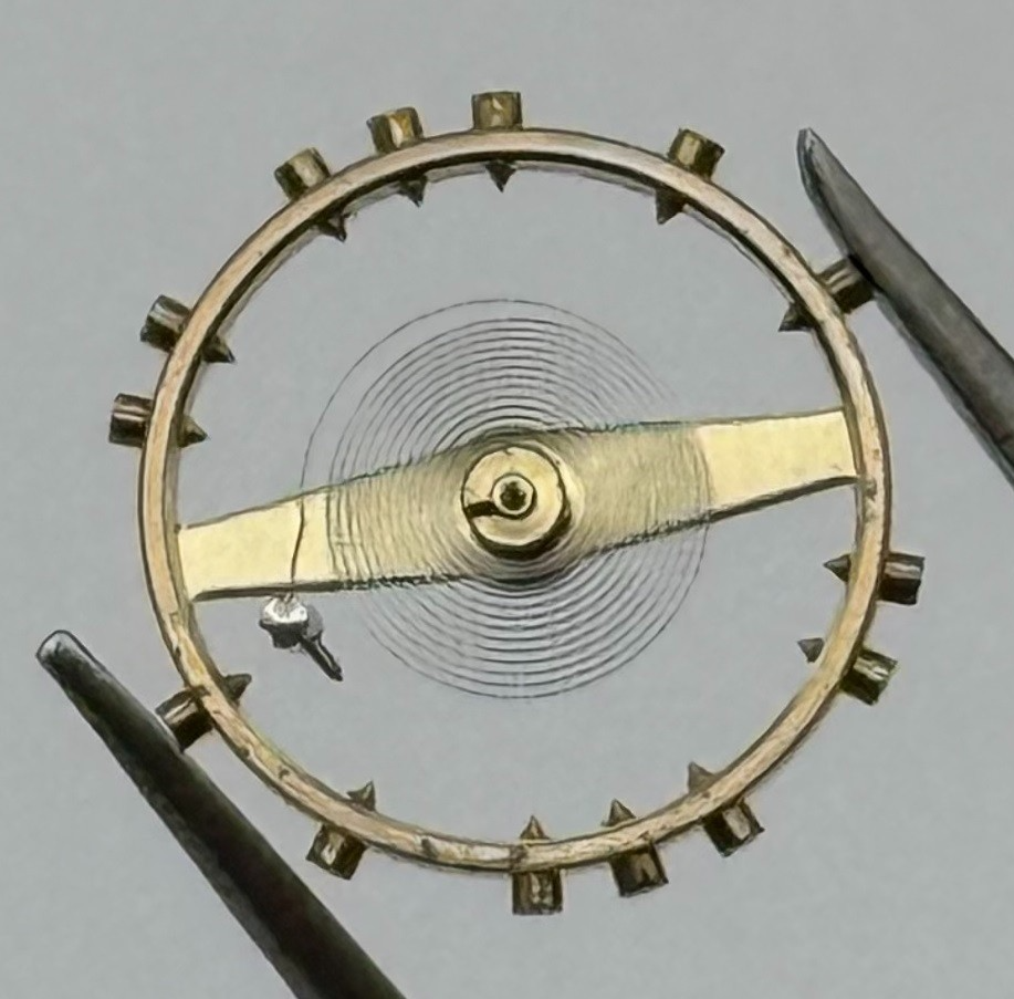 AS 984 Inca Balance Wheel Complete And Spring Renata 31 Watch Movement Parts NOS
