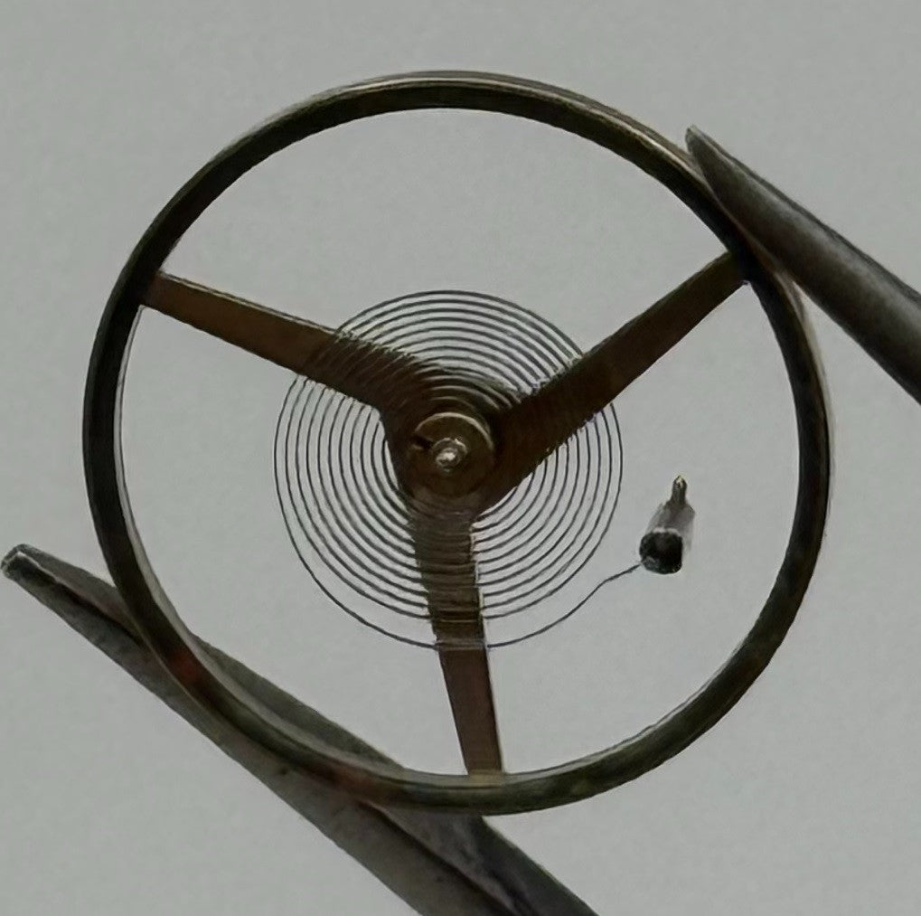 Felsa 4000 4010 Balance Wheel Complete And Spring 1435 Watch Movement Parts NOS