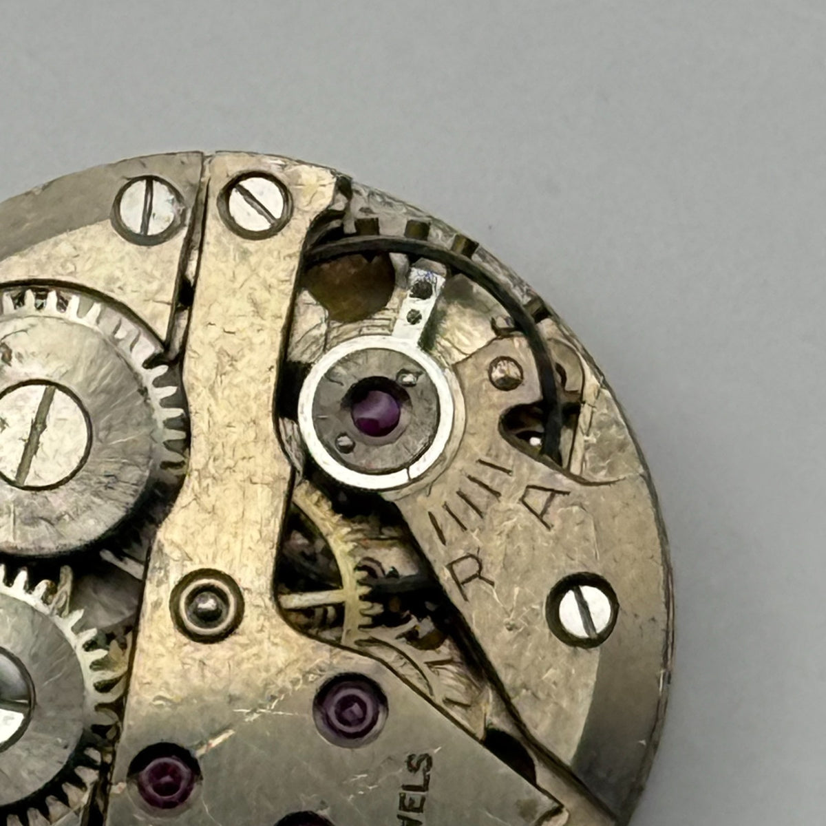 Unidentified Watch Movement Arnex 15 Jewels Swiss Manual Wind Parts 19.6mm