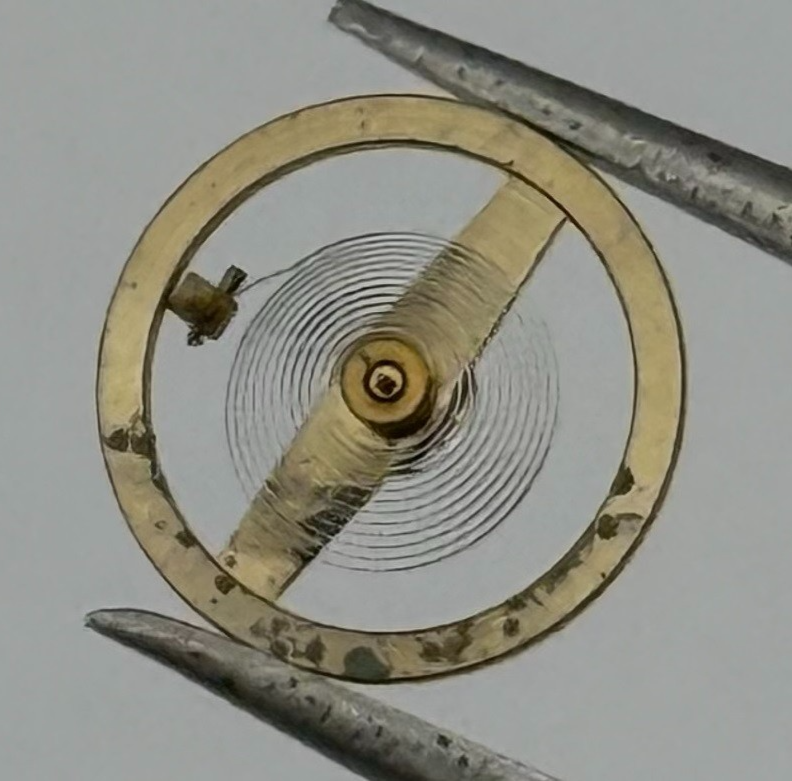 BFG 910 PL Balance Wheel Complete And Spring Renata 825 Watch Movement Parts NOS
