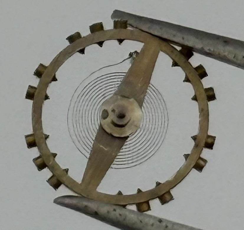 Peseux 320 330 Balance Wheel Complete And Spring 454 M Watch Movement Parts NOS