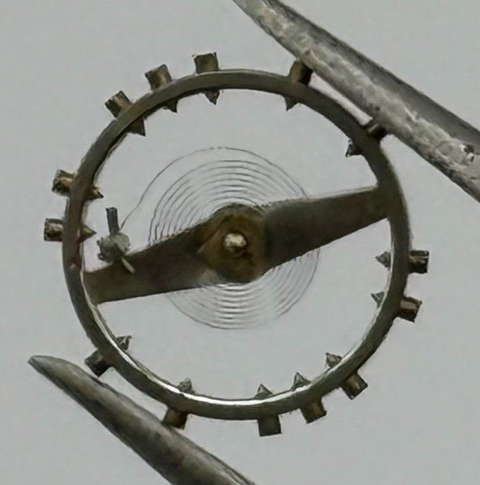ETA 2410 Balance Wheel Complete And Spring 6¾’’’ 1059 M Watch Movement Parts NOS